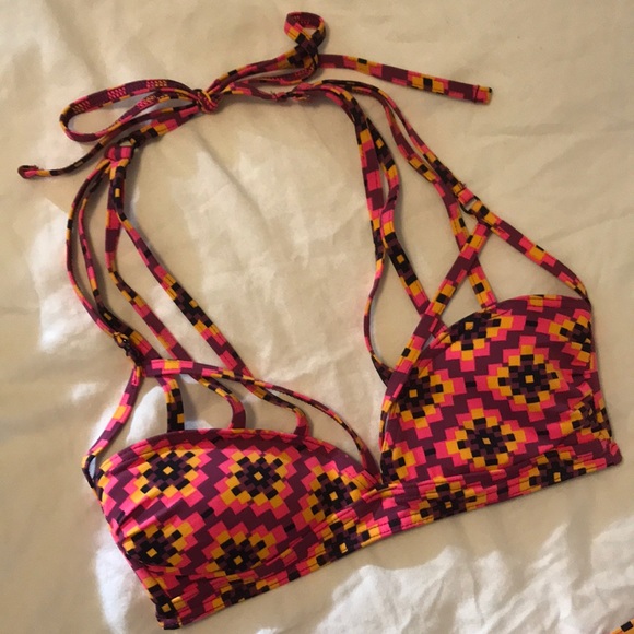 ASOS swim strappy geometric bikini set - Picture 3 of 6